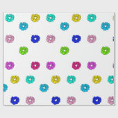 Viele Scrunchies VSCO Girl Geschenkpapier (Flach)