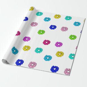 Viele Scrunchies VSCO Girl Geschenkpapier