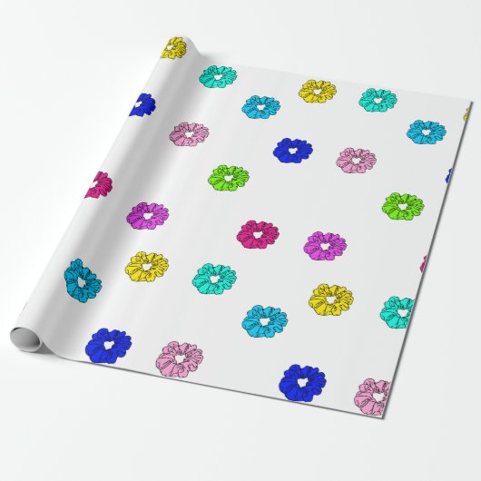 Viele Scrunchies VSCO Girl Geschenkpapier (Ungerollt)