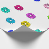 Viele Scrunchies VSCO Girl Geschenkpapier (Ecke)