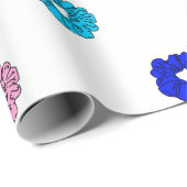 Viele Scrunchies VSCO Girl Geschenkpapier (Rolleneckpunkt)