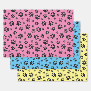 Viele Set zum Umblättern von Papier für Paw Prints