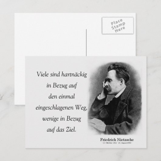 Viele sind hartnäckig postkarte (Vorne/Hinten)