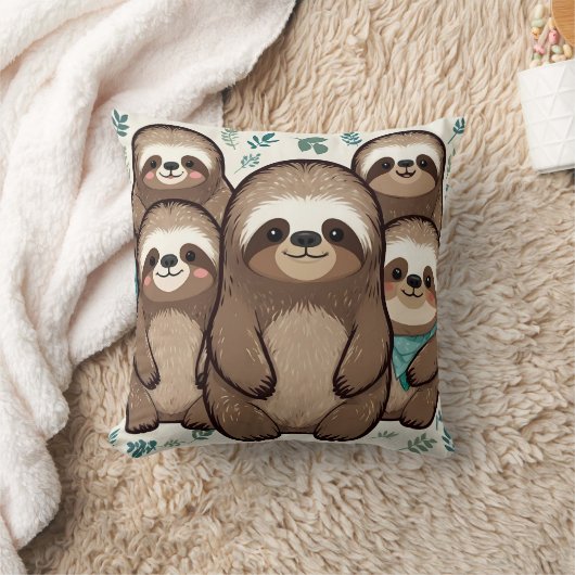 Viele Sloth Army Kissen (Decke)