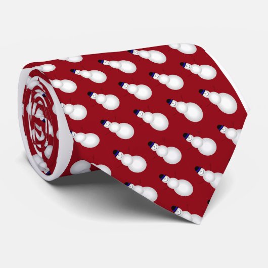 Viele Snowman-Krawatte in Rot Krawatte (Gerollt)