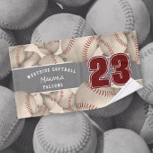 Viele Softballs Athleten Namen benutzerdefinierte Handtuch