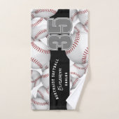 Viele Softballs benutzerdefinierter Spieler und Te Handtuch (Handtuch)