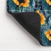 Viele sonnige Sonnenblumen.... Mousepad (Ecke)