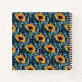 Viele sonnige Sonnenblumen.... Notizblock (Rückseite)