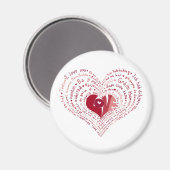 Viele Sprachen der Liebe Magnet (Vorderseite/Rückseite)