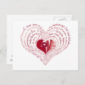 Viele Sprachen der Liebe Postcard Postkarte (Vorne/Hinten)