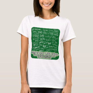 Viele Stimmungsschwankungen Chalkboard Slogan T-Shirt