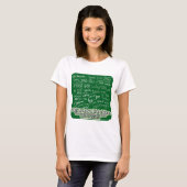 Viele Stimmungsschwankungen Chalkboard Slogan T-Shirt (Vorne ganz)