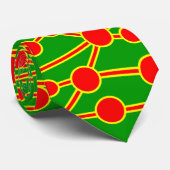 Viele Straßen II rot und gelb auf Grün 009900 Krawatte (Gerollt)