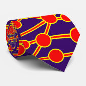 Viele Straßen II rot und gelb auf Lila 330066 Krawatte (Gerollt)