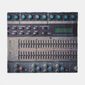 Viele Tasten Sound Mixer Studio Fleecedecke (Vorderseite (Horizontal))