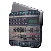 Viele Tasten Sound Mixer Studio Laptopschutzhülle (Vorderseite Links)