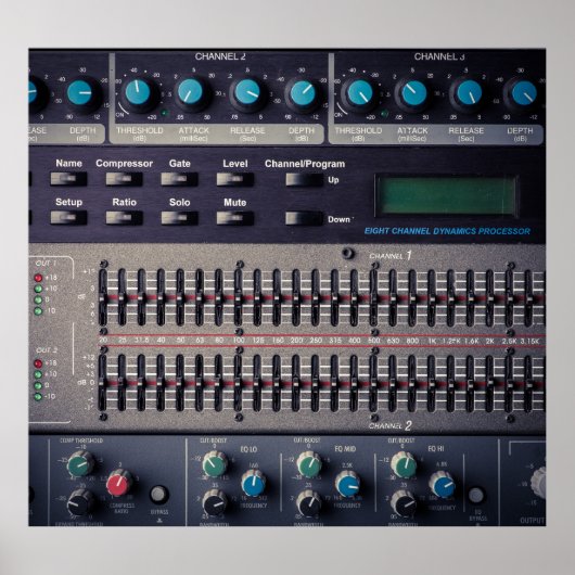 Viele Tasten Sound Mixer Studio Poster (Vorne)