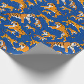 Viele Tigermuster Geschenkpapier (Ecke)