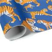 Viele Tigermuster Geschenkpapier (Rolleneckpunkt)