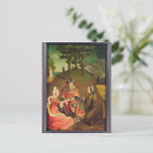 Viele Töchter lassen ihren Vater Wein trinken Postkarte (Stehend Vorderseite)