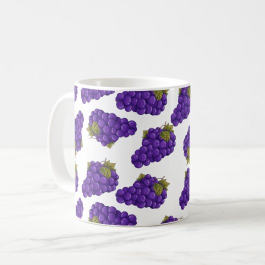 Viele Trauben ! Kaffeetasse (Vorderseite Links)