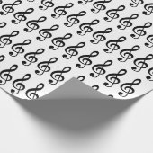Viele Treble Clef Musical Symbole Geschenkpapier (Ecke)