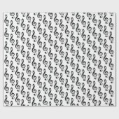Viele treble Clef-Musikalische Symbole Geschenkpapier (Flach)