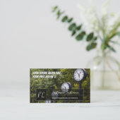 Viele Uhren motivierend graues Rechteck, monogramm Visitenkarte (Stehend Vorderseite)