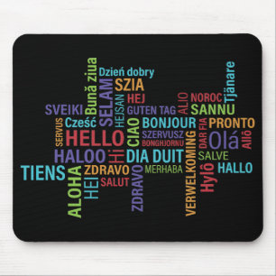 Viele verschiedene Wege zu sagen Hallo Mousepad