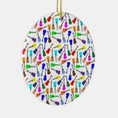 Viele vielen Ukuleles Keramik Ornament (Rechts)