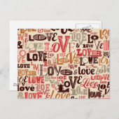 Viele Vintage Lieben Postkarte (Vorne/Hinten)