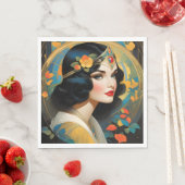 Viele Vintage Märchenbilder finden sich in Serviette (Beispiel)