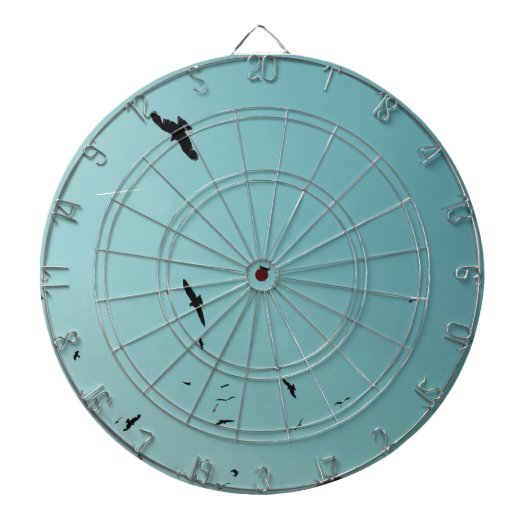 Viele Vögel und ein Kontrastmittel Dartscheibe (vorne)