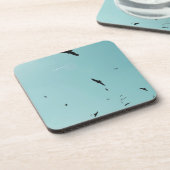 Viele Vögel und ein Kontrastmittel Getränkeuntersetzer (Linke Seite)