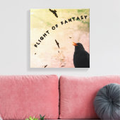 Viele Vögel und ein Kontrastmittel Leinwanddruck (Insitu (Wohnzimmer))