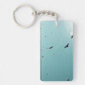 Viele Vögel und ein Kontrastmittel Schlüsselanhänger (Vorderseite)