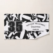 Viele Volleyball-Sportmannschaften nennen Schwarz- Handtuch (Handtuch)