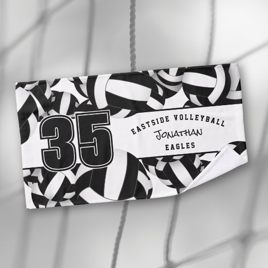 Viele Volleyball-Sportmannschaften nennen Schwarz- Handtuch