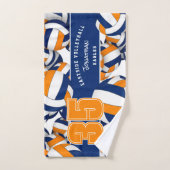 Viele Volleyballs benutzerdefinierter Teamname Bla Handtuch (Handtuch)