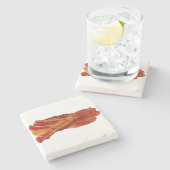 Viele von Bacon Steinuntersetzer (Seitenansicht)