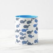 viele Wale ~ niedliche Muster Tasse (Zentrum)
