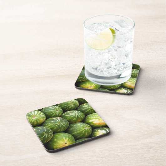 Viele Wassermelonen Getränkeuntersetzer (Rechte Seite)