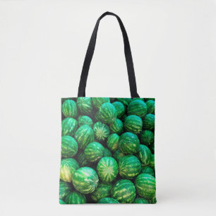Viele Wassermelonen im Marktumfeld Tasche