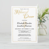 Viele Wasserspiele Bibel Elegante Gold Probe Abend Einladung (Stehend Vorderseite)