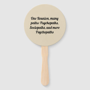 Viele Weg-kundenspezifisches Familien-Wiedersehen Fächer