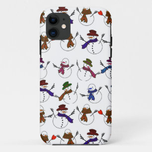 Viele Weihnachts-Cartoon-Snowmen Case-Mate iPhone Hülle