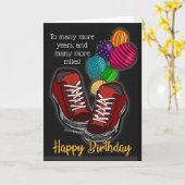 Viele weitere Meilen zum Geburtstag Karte (Gelbe Blume)