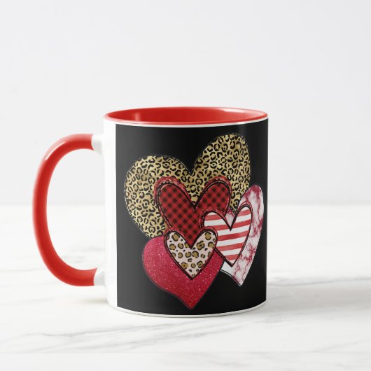 Viele wilde Herzen Tasse (Links)