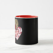 Viele wilde Herzen Tasse (Zentrum)